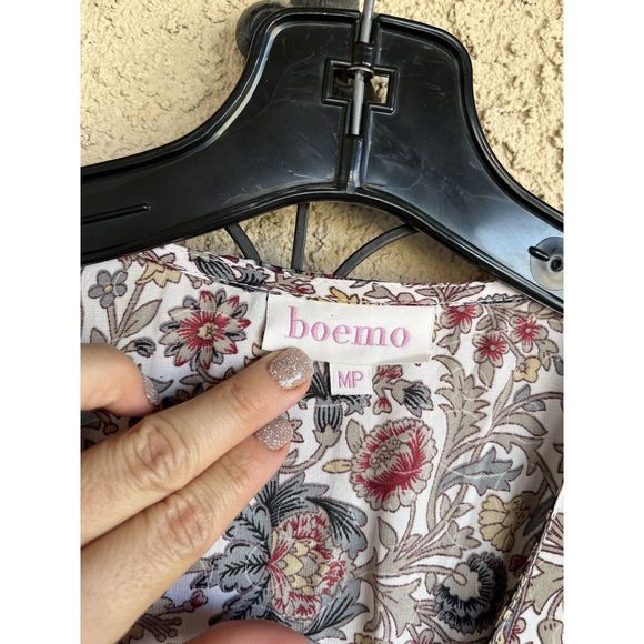 Boemo Floral Print Boho Style Dress - Size MP - Multicolored - Picture 8 of 9